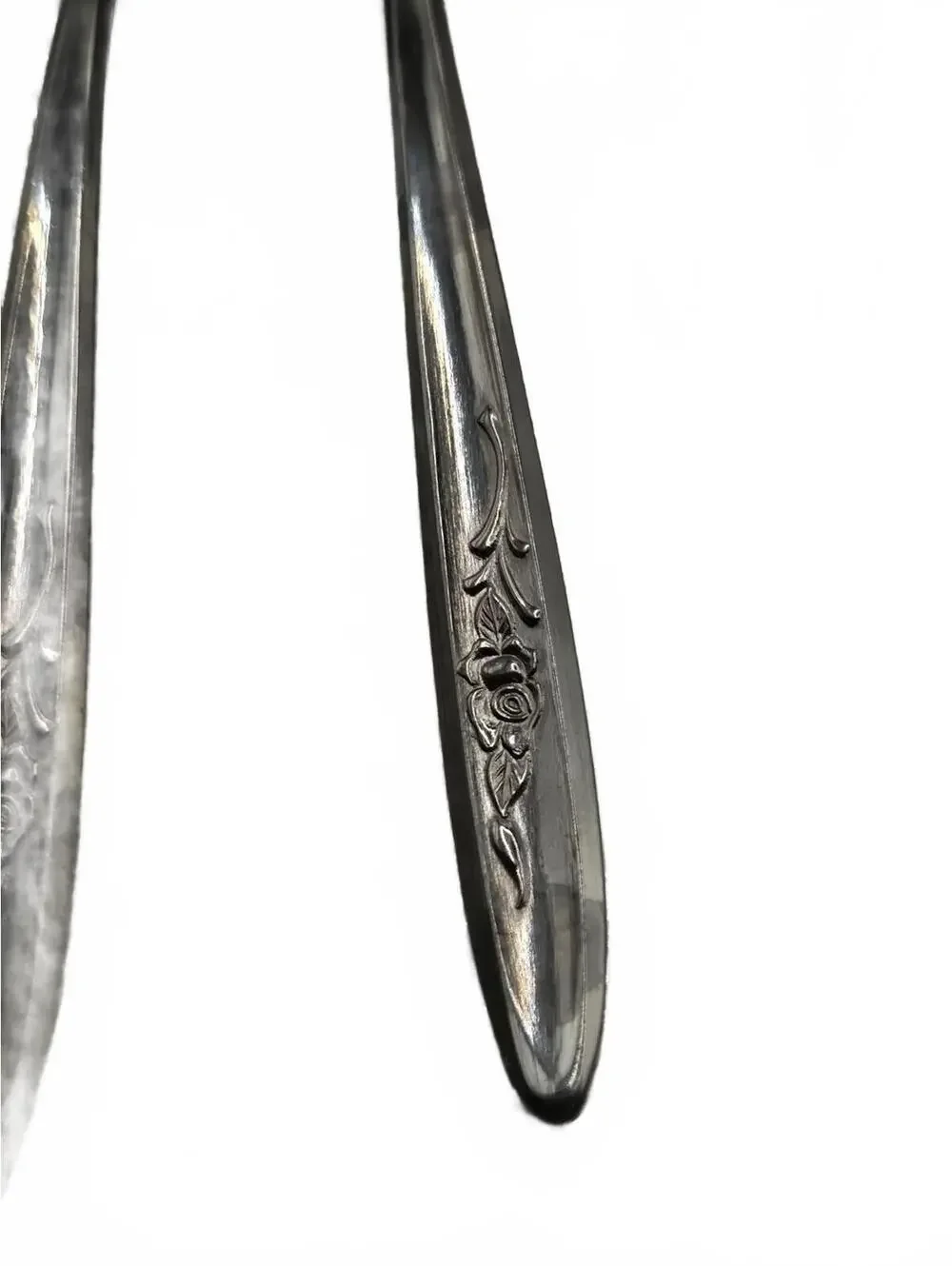 Set of 5 RNT4 Regent  Stainless Steel demitasse Spoons with Floral Handle Design